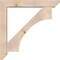 Ekena Millwork Westlake Slat Smooth Bracket w/ Offset Brace, Douglas Fir, 7 1/2"W x 48"D x 48"H BKT0806X48X48WTL06SDF - alternate 3